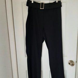 B. Moss Black Pants with self Belt